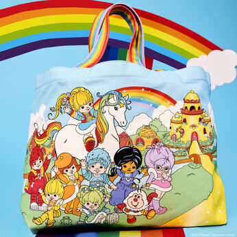 Rainbow Brite&trade; The Color Kids Rainbow Handle Canvas Tote Bag, Image 2